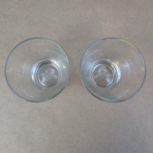Crown Royal Low Ball Glasses Rocks Glasses made in Italy set of 2 - Picture 4 of 4